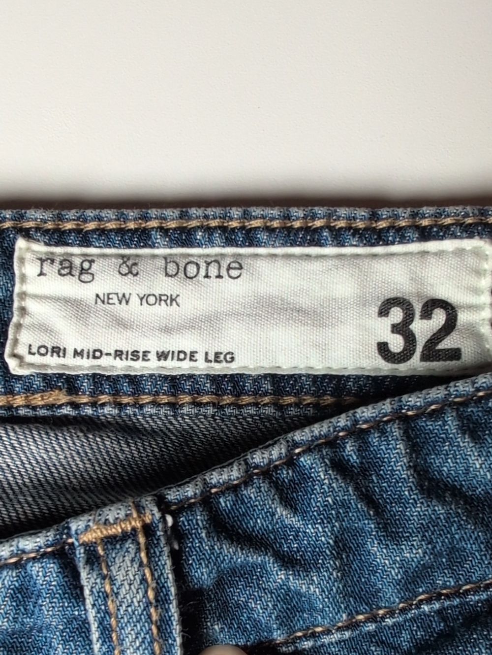Rag &‎ Bone Lori mid rise wide leg jeans size 32 EUC - Picture 10 of 12